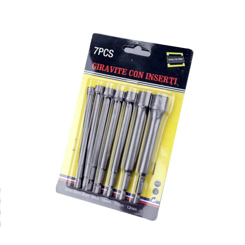 7pc Lengthened 1/4 Hexagonal Air Nutsette Strong Sleeve Pneumatic Sleeve Screwdriver Batch Long Brush Holder Sleeve Bit
7pc Lengthened 1/4 Hexagonal Air Nutsette Strong Sleeve Pneumatic Sleeve Screwdriver Batch Long Brush Holder Sleeve Bit