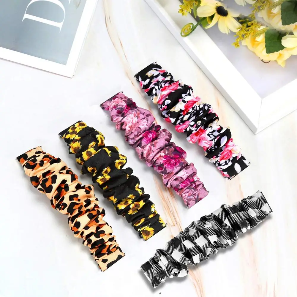 Mulan Set Of 2 Elastic Hair Ties Scrunchie Rubber Band y119 w2097