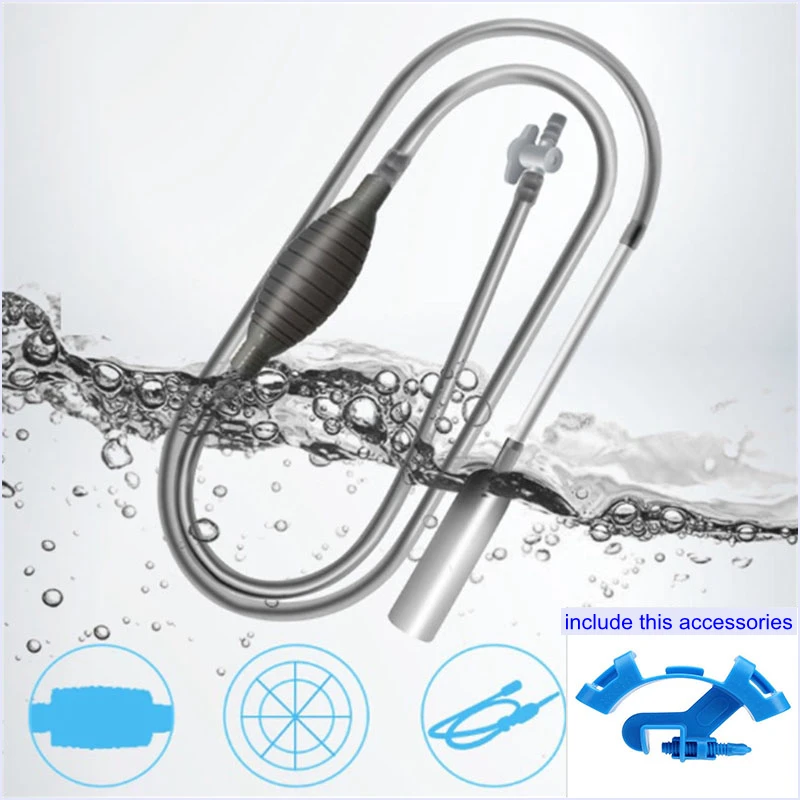 260cm Aquarium Fish Tank Water Changer Siphon Gravel Suction Pipe Filter Fish Tank Vacuum Water Change Pump Tools Filters
260cm Aquarium Fish Tank Water Changer Siphon Gravel Suction Pipe Filter Fish Tank Vacuum Water Change Pump Tools Filters