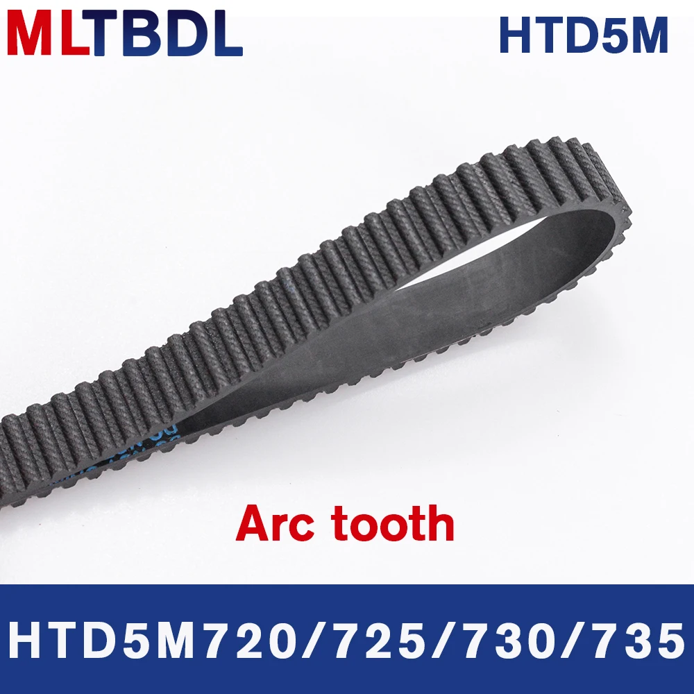 HTD5M Timing Belt 720/725/730/735mm Length 10/15/20/25mm Width 5mm Pitch Rubber Pulley Belt Teeth144 145 146 147synchronous belt
HTD5M Timing Belt 720/725/730/735mm Length 10/15/20/25mm Width 5mm Pitch Rubber Pulley Belt Teeth144 145 146 147synchronous belt
