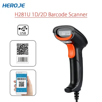 Heroje H288U QR Code Scanner USB Portable Handheld Wired Scanner 2D DataMatrix PDF417 Bar Code Reader Payment QR Reader
Heroje H288U QR Code Scanner USB Portable Handheld Wired Scanner 2D DataMatrix PDF417 Bar Code Reader Payment QR Reader