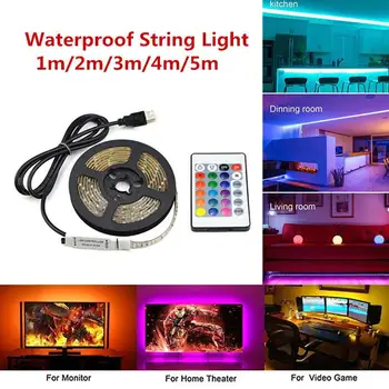 TPFOCUS USB 5V LED Waterproof String Light Lamp Flexible RGB Changing Light Tape with Remote Control Ribbon TV Background Light
TPFOCUS USB 5V LED Waterproof String Light Lamp Flexible RGB Changing Light Tape with Remote Control Ribbon TV Background Light