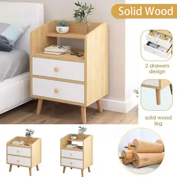 Nordic Simple Bedside Cabinet Storage Modern Home Solid Wood Bedside Table Small Closet Shelf Bedroom Organizer
Nordic Simple Bedside Cabinet Storage Modern Home Solid Wood Bedside Table Small Closet Shelf Bedroom Organizer