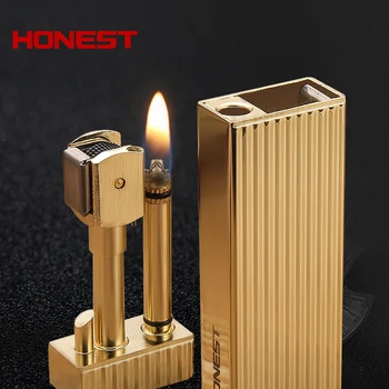 Honest genuine copper kerosene lighter retro creative pull ignition open flame cigarette lighter smoking gift wooden package
Honest genuine copper kerosene lighter retro creative pull ignition open flame cigarette lighter smoking gift wooden package