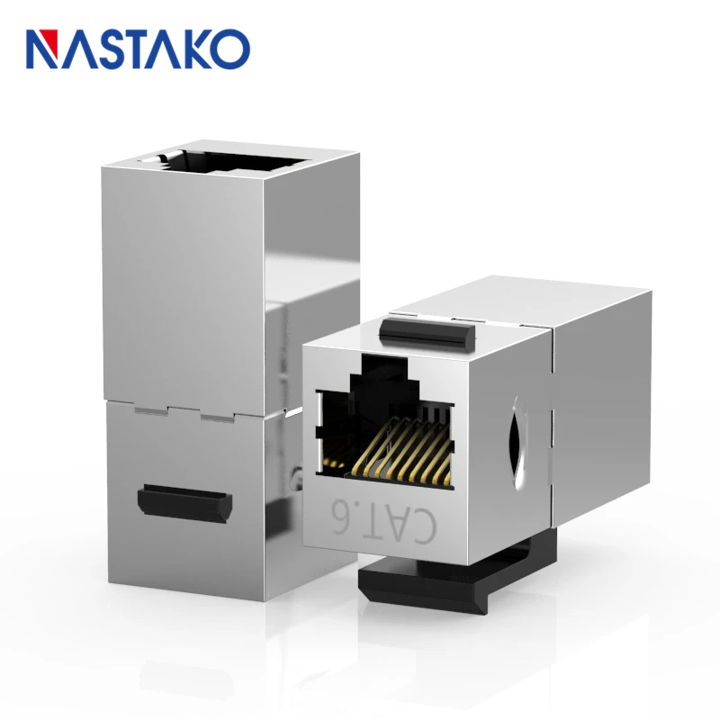 Cat6 Keystone Jack Metal shielded CAT6 pass through network module Coupler RJ45 connector socket Cable adapter Keystone extender
Cat6 Keystone Jack Metal shielded CAT6 pass through network module Coupler RJ45 connector socket Cable adapter Keystone extender