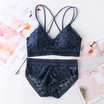 Sexy Lace Bra Set for Women Beauty Back Underwear New Comfortable Skin-friendly Women Two-piece Bra Panties Set Two-piece
Sexy Lace Bra Set for Women Beauty Back Underwear New Comfortable Skin-friendly Women Two-piece Bra Panties Set Two-piece