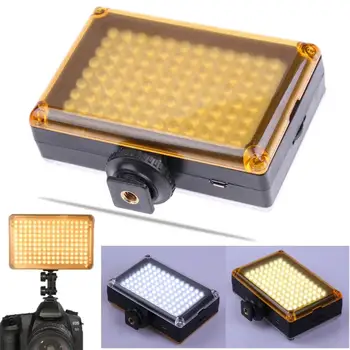 

96 LED Phone Video Light 3200K/5500K On Camera Photo Studio Lighting Hot Shoe Fill Light Lamp for Smartphone DSLR SLR Camera