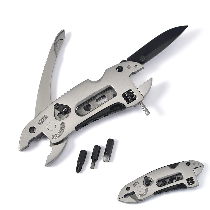 Silver Mini Bent Multifunctional Tool 9 in 1 Multitool Keychain Plier Screwdriver Pocket Tools Welding Tool hand tools
Silver Mini Bent Multifunctional Tool 9 in 1 Multitool Keychain Plier Screwdriver Pocket Tools Welding Tool hand tools