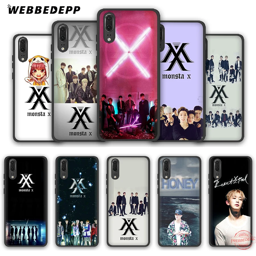 Мягкий чехол WEBBEDEPP Monsta X KPOP для мальчиков Huawei P Smart Z Plus 2018 2019 & Y6 Y7 Y9 Prime V20 |