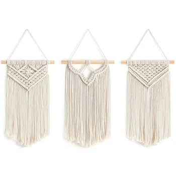 3Pcs Macrame Wall Tapestry Hanging Boho Hollow Apartment Dorm Room Wedding Art Decor Cotton Knitting Woven Spiral Macrame Gift
3Pcs Macrame Wall Tapestry Hanging Boho Hollow Apartment Dorm Room Wedding Art Decor Cotton Knitting Woven Spiral Macrame Gift
