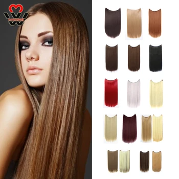 MANWEI Invisible Fash Line Hair Extensions No Clips in Hairpieces Natural Synthetic Secret Wire Fake Hair High Temperture Fiber
MANWEI Invisible Fash Line Hair Extensions No Clips in Hairpieces Natural Synthetic Secret Wire Fake Hair High Temperture Fiber