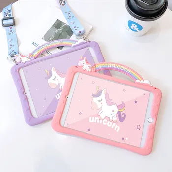 For ipad Pro 2020 11'' 10.5 iPad 2019 Case Cute Unicorn Soft Silicone Covers Lanyard For iPad mini 4 5 9.7 inch iPad 2018 Fundas
For ipad Pro 2020 11'' 10.5 iPad 2019 Case Cute Unicorn Soft Silicone Covers Lanyard For iPad mini 4 5 9.7 inch iPad 2018 Fundas