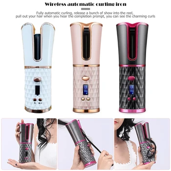 Cordless Automatic Hair Curler iron wireless Curling Iron USB Rechargeable Air Curler for Curls Waves LCD Display Ceramic Curly
Cordless Automatic Hair Curler iron wireless Curling Iron USB Rechargeable Air Curler for Curls Waves LCD Display Ceramic Curly