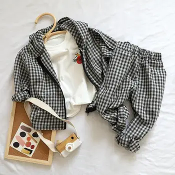 2020 New Girls Boys 2 Pcs Plaid Set Coat+Long Pants Spring Cotton Fashion Kids Suits 1-6 Years PP782
2020 New Girls Boys 2 Pcs Plaid Set Coat+Long Pants Spring Cotton Fashion Kids Suits 1-6 Years PP782
