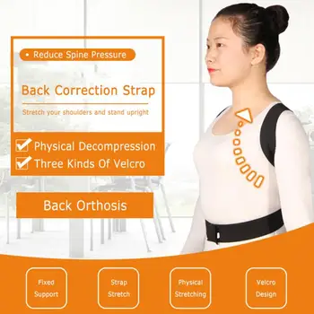 Simple And Lightweight Anti-kyphosis Correction Belt Back Support Clavicle Correction Belt Back Orthosis Back Posture Corrector
Simple And Lightweight Anti-kyphosis Correction Belt Back Support Clavicle Correction Belt Back Orthosis Back Posture Corrector