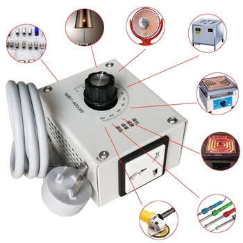 Motor Speed Controller 4000W AC 220V Variable Voltage Controller Control For Fan Speed Motor Dimmer 107x56x84mm
Motor Speed Controller 4000W AC 220V Variable Voltage Controller Control For Fan Speed Motor Dimmer 107x56x84mm