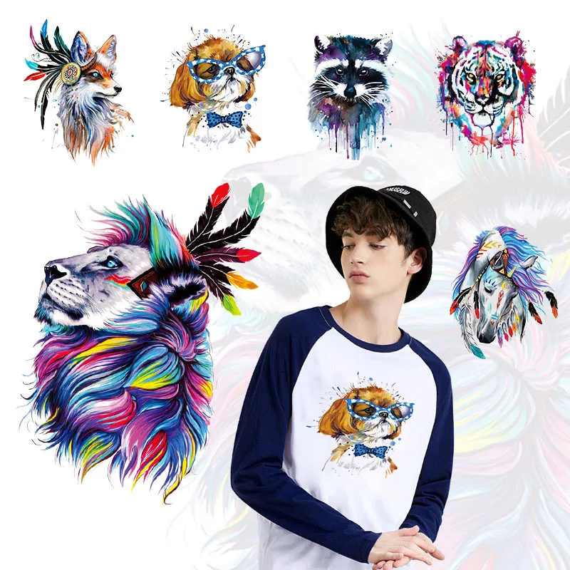Large Watercolor Animal Patches Iron On Dog Patches For Clothes Stripe Applique Heat Transfer Vinly Sticker Appliqued Washable
Large Watercolor Animal Patches Iron On Dog Patches For Clothes Stripe Applique Heat Transfer Vinly Sticker Appliqued Washable