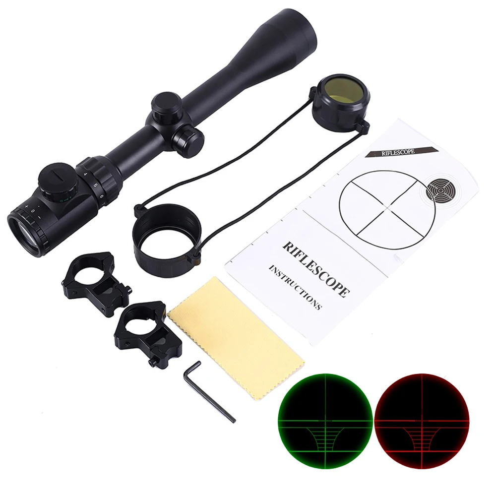 6-24x50 3-9x40 Hunting Optics Adjustable Green Red Dot Hunting Light Tactical Scope Reticle Optical Rifle Scope With 11MM/20MM
6-24x50 3-9x40 Hunting Optics Adjustable Green Red Dot Hunting Light Tactical Scope Reticle Optical Rifle Scope With 11MM/20MM