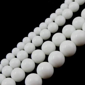 Natural White Porcelain Chalcedony Stone Beads Loose Strand Spacer 4 6 8 10 12 14MM 15" For Jewelry Making DIY Necklace Bracelet
Natural White Porcelain Chalcedony Stone Beads Loose Strand Spacer 4 6 8 10 12 14MM 15" For Jewelry Making DIY Necklace Bracelet