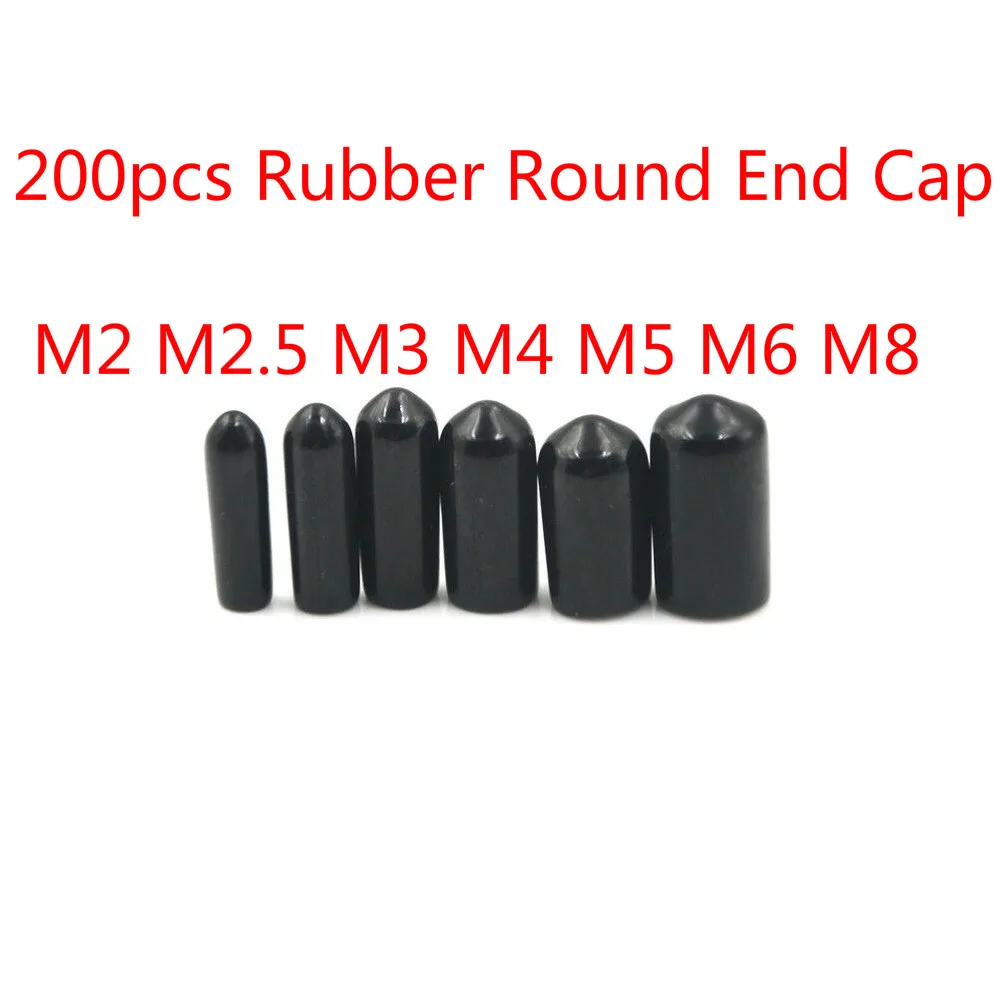 200pcs Rubber Round End Cap Cover for Pipe Plastic Tube Hub Screw Thread Protector Push-fit Caps Black M2 M2.5 M3 M4 M5 M6 M8
200pcs Rubber Round End Cap Cover for Pipe Plastic Tube Hub Screw Thread Protector Push-fit Caps Black M2 M2.5 M3 M4 M5 M6 M8