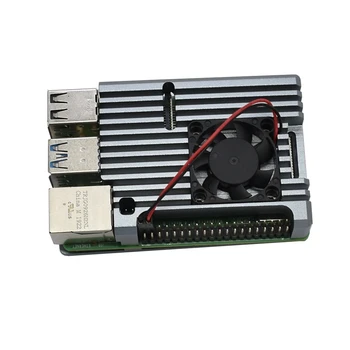 for Raspberry Pi 4 Model B 2G RAM Kit with Gray CNC Aluminum Alloy Protective Case Fan Cooling 5V 3A Power for Raspberry Pi 4B
for Raspberry Pi 4 Model B 2G RAM Kit with Gray CNC Aluminum Alloy Protective Case Fan Cooling 5V 3A Power for Raspberry Pi 4B