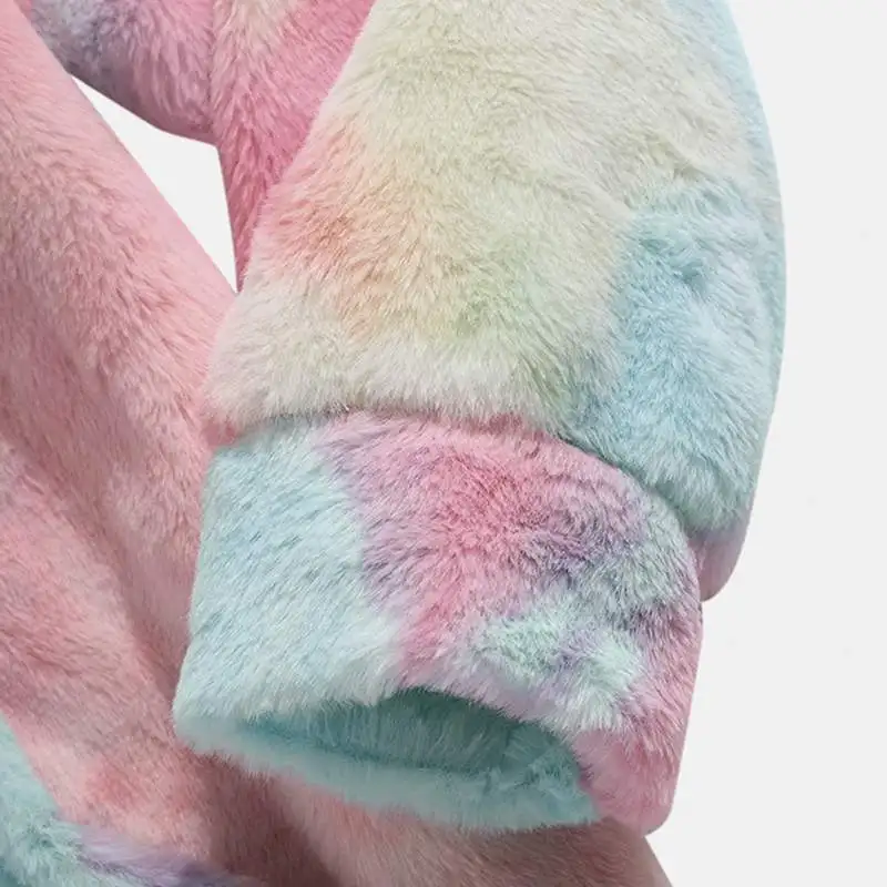 Unicorn Tie-Dye Warm Fleece Hooded Pullovers Unicorn Tie-Dye Warm Fleece Hooded Pullovers