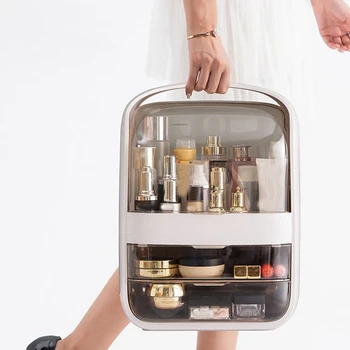 Makeup Organizer Large Capacity Waterproof Dustproof Bathroom Cosmetic Storage Box Desktop Beauty Storage Drawer White
Makeup Organizer Large Capacity Waterproof Dustproof Bathroom Cosmetic Storage Box Desktop Beauty Storage Drawer White