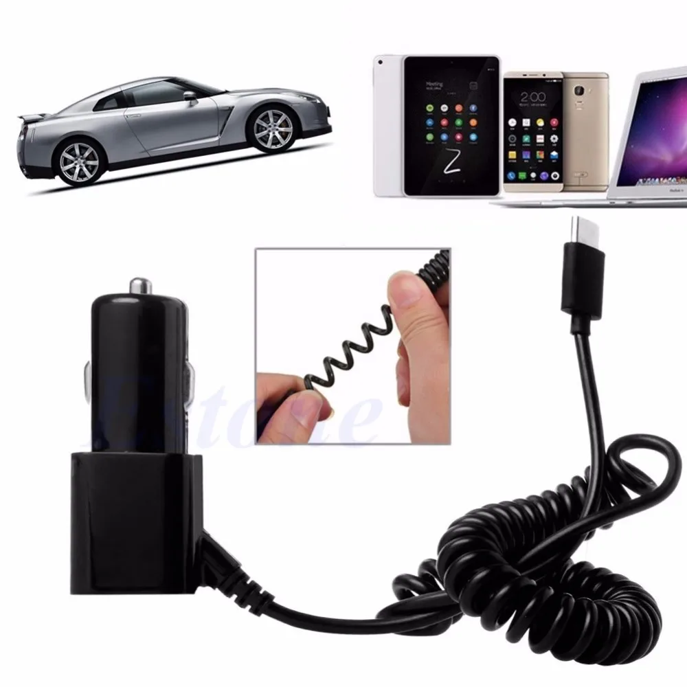 Car Styling Type-C USB3.1 Car Charger Adapter Coiled Cable For OnePlus 2 Nexus 6P/5X Macbook
Car Styling Type-C USB3.1 Car Charger Adapter Coiled Cable For OnePlus 2 Nexus 6P/5X Macbook