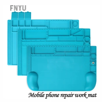 Mechanic insulation and anti-static work pad mobile phone computer repair multi-functional non-magnetic silicone pad
Mechanic insulation and anti-static work pad mobile phone computer repair multi-functional non-magnetic silicone pad