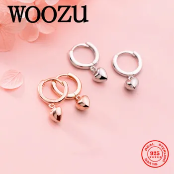 WOOZU Sweet Romantic Love Heart Pendant Drop Earrings for Women Genuine 925 Sterling Silver Princess Wedding Jewelry Girl Gift
WOOZU Sweet Romantic Love Heart Pendant Drop Earrings for Women Genuine 925 Sterling Silver Princess Wedding Jewelry Girl Gift