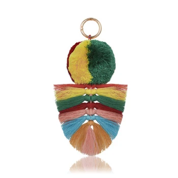 Handmade Personalized Bag Charm Keychain Colorful Key Rings Tassel Decorations for Handbags New
Handmade Personalized Bag Charm Keychain Colorful Key Rings Tassel Decorations for Handbags New