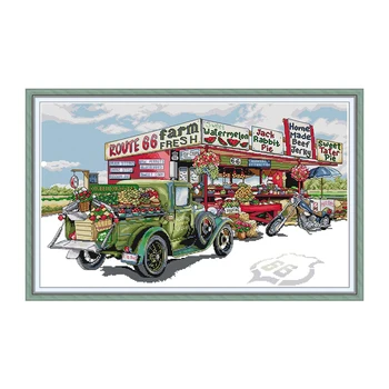 Cross Stitch Kits Fruit Cart Pattern Counted DMC 14CT 11CT Cross Stitch Printed Handmade Canvas Fabric Embroidery Needlework Set
Cross Stitch Kits Fruit Cart Pattern Counted DMC 14CT 11CT Cross Stitch Printed Handmade Canvas Fabric Embroidery Needlework Set