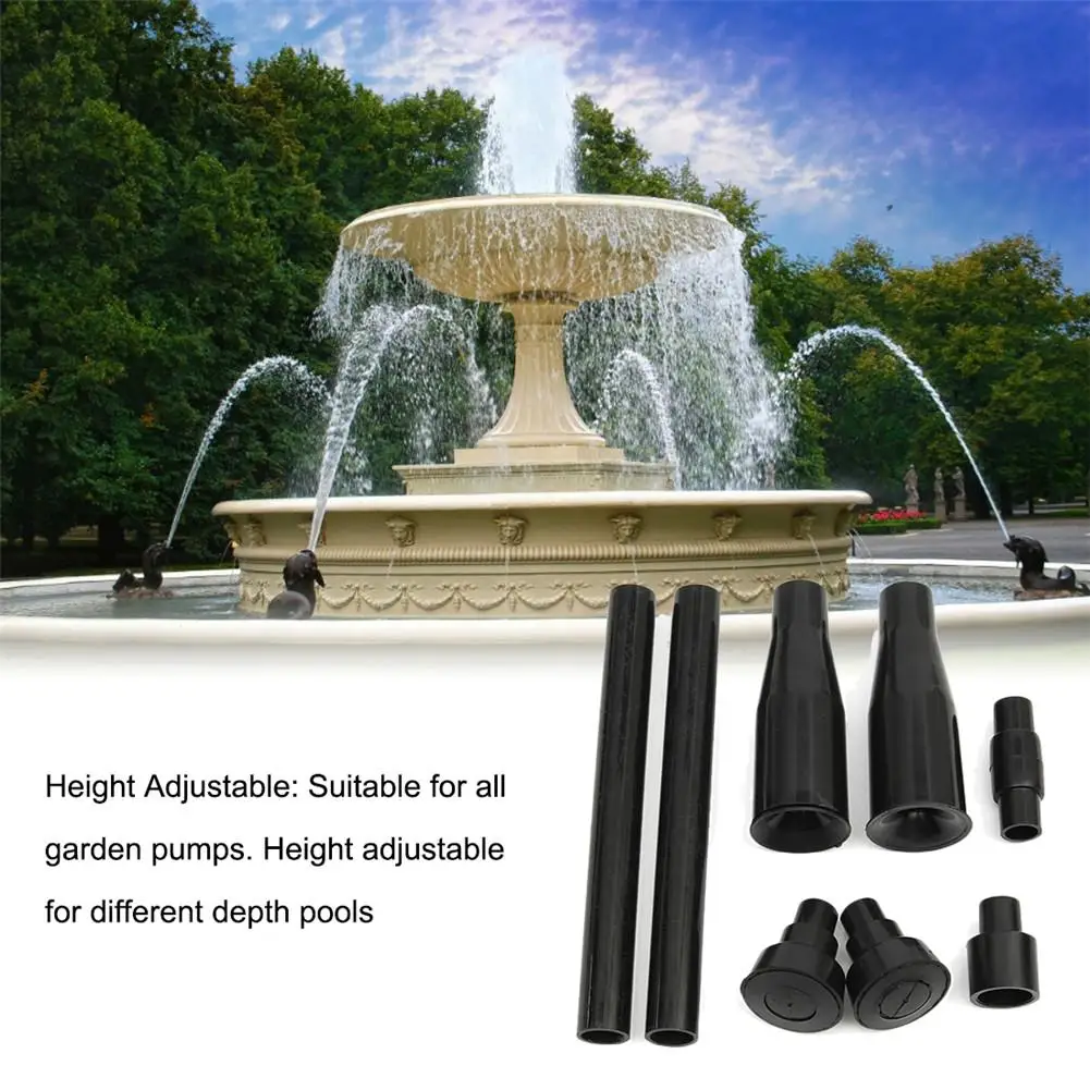 Details about   Fountain Pump Nozzle Set Plastic Garden Spray Heads for Submersible Pump 