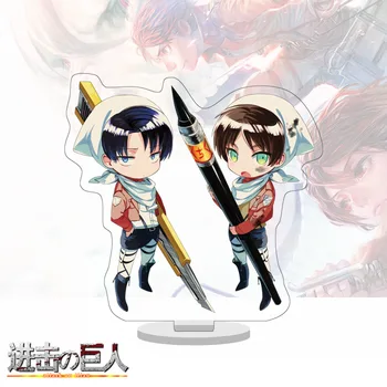 Attack On Titan Stand plate Anime Cartoon Figure Levi Eren Mikasa Ackerman Armin Smith Small Display Stand Holder Model Gift 
Attack On Titan Stand plate Anime Cartoon Figure Levi Eren Mikasa Ackerman Armin Smith Small Display Stand Holder Model Gift