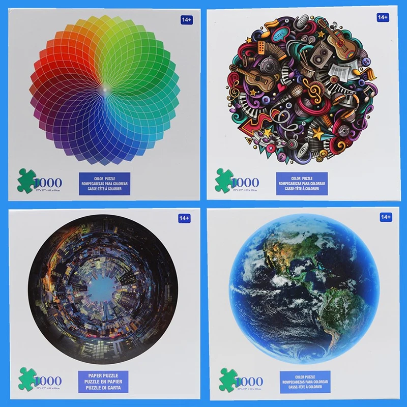 1000pcs/set Colorful Rainbow Round Geometrical Photo Puzzle Adult Kids DIY Educational Reduce Stress Toy Jigsaw Puzzle Paper
1000pcs/set Colorful Rainbow Round Geometrical Photo Puzzle Adult Kids DIY Educational Reduce Stress Toy Jigsaw Puzzle Paper