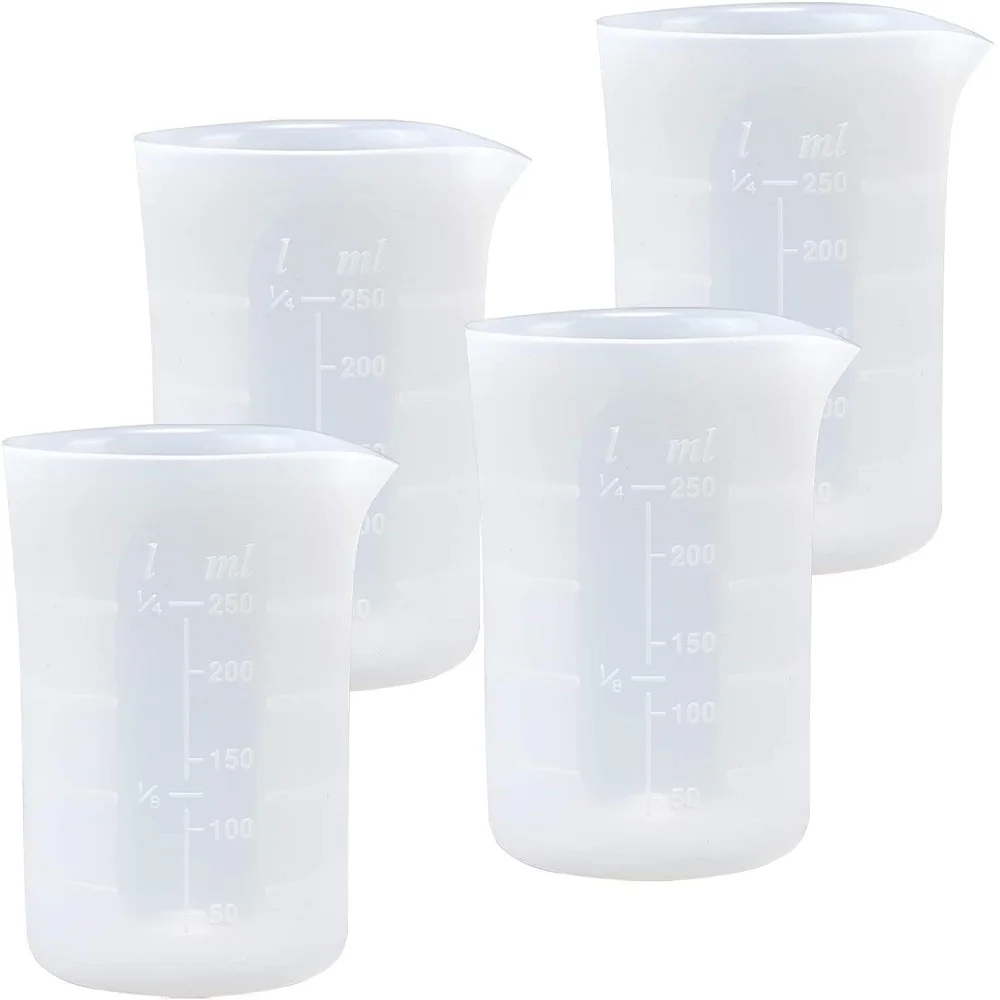 4 шт./компл. 250 мл силиконовая мерная чашка для смолы, антипригарные чашки для смешивания, чашки из эпоксидной смолы
4 шт./компл. 250 мл силиконовая мерная чашка для смолы, антипригарные чашки для смешивания, чашки из эпоксидной смолы
