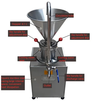 Stainless steel Peanut Nut Butter Grinder Sauce Pressing Machine Tomato Butter Maker Colloid Mill 
Stainless steel Peanut Nut Butter Grinder Sauce Pressing Machine Tomato Butter Maker Colloid Mill
