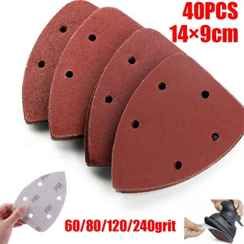 40 Pcs Sanding Sheets Detail Mouse Palm Triangle 60-240Grit 14*9cm Hook And Loop Sanding Disc Polish
40 Pcs Sanding Sheets Detail Mouse Palm Triangle 60-240Grit 14*9cm Hook And Loop Sanding Disc Polish