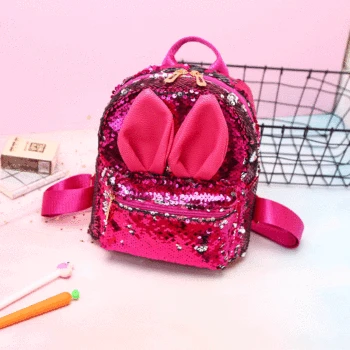 Girls Sequin Mini Backpack Sequins Small Bling School Bag Travel Pack Children Rabbit ear Pretty Sequins bling bling school bags
Girls Sequin Mini Backpack Sequins Small Bling School Bag Travel Pack Children Rabbit ear Pretty Sequins bling bling school bags