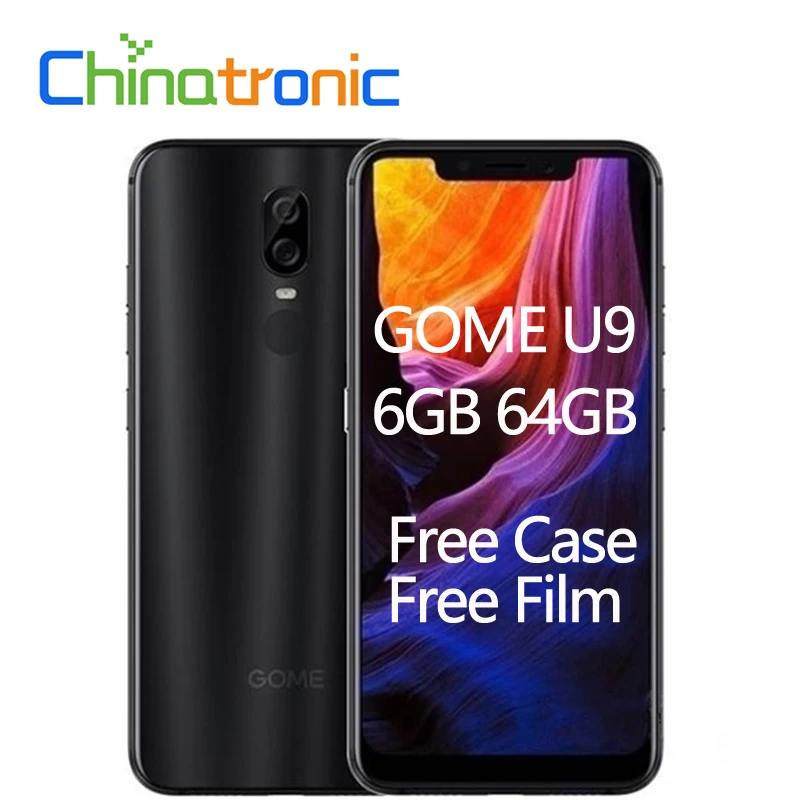 

Global ROM Original GOME U9 6GB 64GB 4G FDD LTE Mobile Phone Helio P23 Octa core Dual SIM 6.18“FHD+ Face Unlock