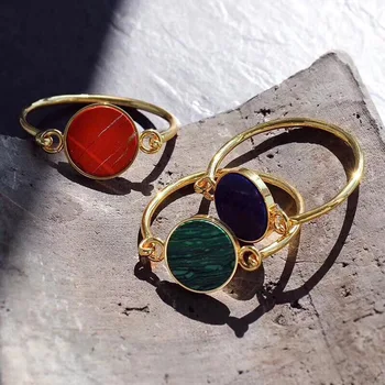 3 colors fashion famous brand jewelry nature stone round ball bracelet bangles circle disc bangle party wedding gift 
3 colors fashion famous brand jewelry nature stone round ball bracelet bangles circle disc bangle party wedding gift