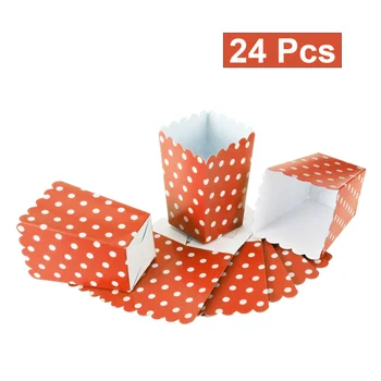24pcs Popcorn Boxes Dot Design Practical Sqaure Paper Bags for Wedding Movie Theater
24pcs Popcorn Boxes Dot Design Practical Sqaure Paper Bags for Wedding Movie Theater