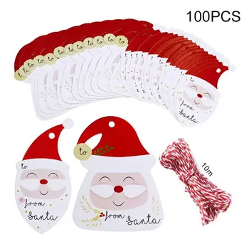 100PCS Santa Claus Head White Card Printing Tag Christmas Hollow Handmade Gift Baking Packaging
100PCS Santa Claus Head White Card Printing Tag Christmas Hollow Handmade Gift Baking Packaging