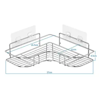 Stainless Steel Storage Rack Punch-free Singer Layer Triangle Wall Mounted Shelf Holder For Bathroom Kitchen Bedroom
Stainless Steel Storage Rack Punch-free Singer Layer Triangle Wall Mounted Shelf Holder For Bathroom Kitchen Bedroom