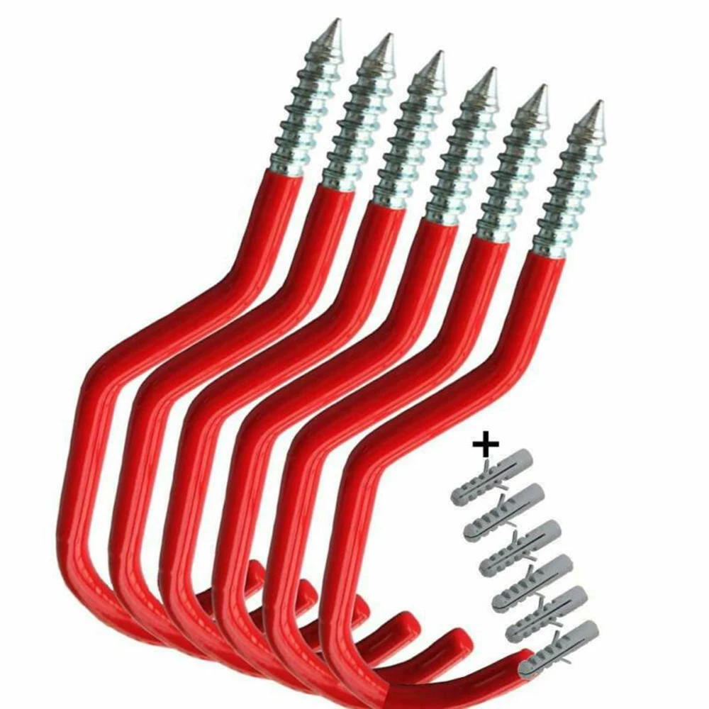 6Pcs Strong Hardness Bicycle Bike Cycling Wall Mount Hook Hanger Garage Storage Holder Rack Resistant To Breakage
6Pcs Strong Hardness Bicycle Bike Cycling Wall Mount Hook Hanger Garage Storage Holder Rack Resistant To Breakage