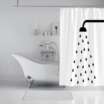 High Quality Bathroom Spraying Printing Shower Curtains Waterproof Polyester Bathroom Curtains With 12 Hooks For Bathroom Decor
High Quality Bathroom Spraying Printing Shower Curtains Waterproof Polyester Bathroom Curtains With 12 Hooks For Bathroom Decor