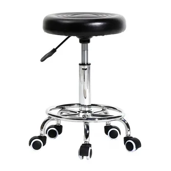 Round Stool with Lines Rotation Bar Stool Black Leather Stool Height Adjustable Bar Chair Work Rotating Chair
Round Stool with Lines Rotation Bar Stool Black Leather Stool Height Adjustable Bar Chair Work Rotating Chair