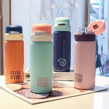 2020 New 400Ml Thermos Bottle Thermos Hot Water Bottle304 Stainless Steel Bounce Insulation Cup Water Bottle Thermofles
2020 New 400Ml Thermos Bottle Thermos Hot Water Bottle304 Stainless Steel Bounce Insulation Cup Water Bottle Thermofles