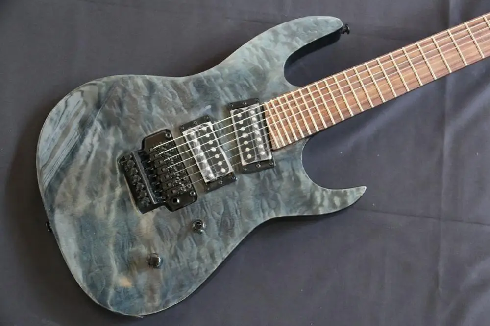 Dark gray 7 string electric guitar guitarra slant pickups quilted maple top 7 string guitar set in neck guitar free shipping
Dark gray 7 string electric guitar guitarra slant pickups quilted maple top 7 string guitar set in neck guitar free shipping