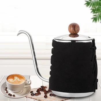 500ML Stainless Steel Coffee Drip Kettle No Handle Anti-Hot Hanging Ear Gooseneck Spout Coffee Tea Pot for Barista Tools
500ML Stainless Steel Coffee Drip Kettle No Handle Anti-Hot Hanging Ear Gooseneck Spout Coffee Tea Pot for Barista Tools